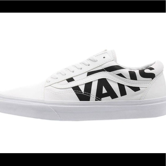 black logo vans
